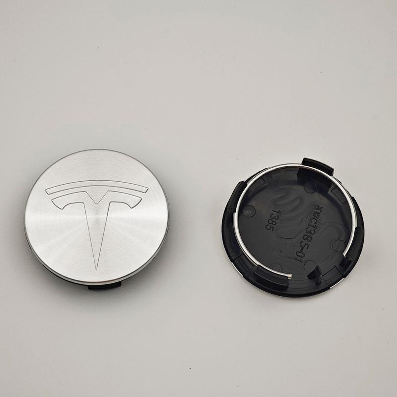 XTL2 56mm 4pcs/set Chrome Wheel Center Caps for Tesla Original Hub Caps Model 3 Model Y Model S X High Quality Auto Accessories