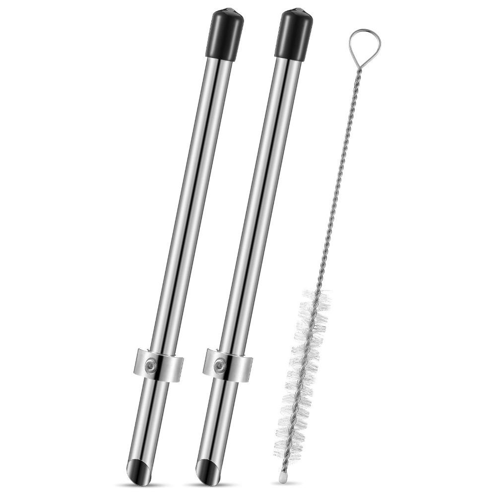 Efficient Straw Puncher Stainless Steel Lemonade Stand Supplies Beverage Mixer  for Plastic Lids