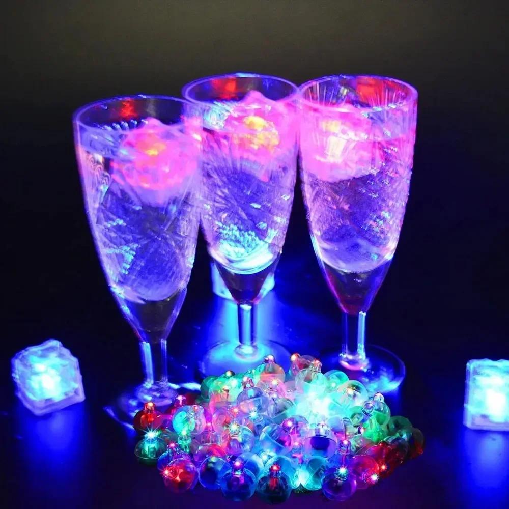 50/20 PCS Mini Led Lights Round Colorful Light Flash Luminous Lamps Tumbler Light Balloon Lantern Christmas Wedding Party Decoration