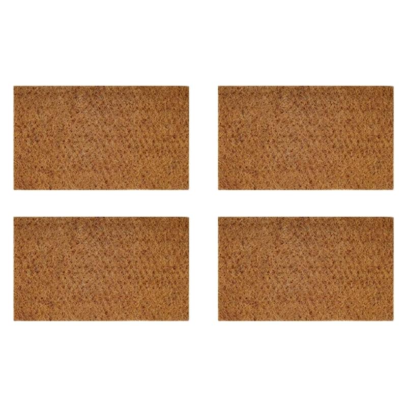 4pcs Pet Terrariums Moisturized Carpet Coconut Fiber Substrate Liner For Snake And Geckos Healthy Habitats Accessory