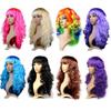 Dress Up Carnival Long Wig Funny Lady Colored Wig Cosplay Party Curly Hair  Birthday Party