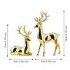 Creative Deer Desktop Ornament Modern Sitting/Standing Position Christmas Deer Statue Cute Exquisite Elk Home Decor Living Room
