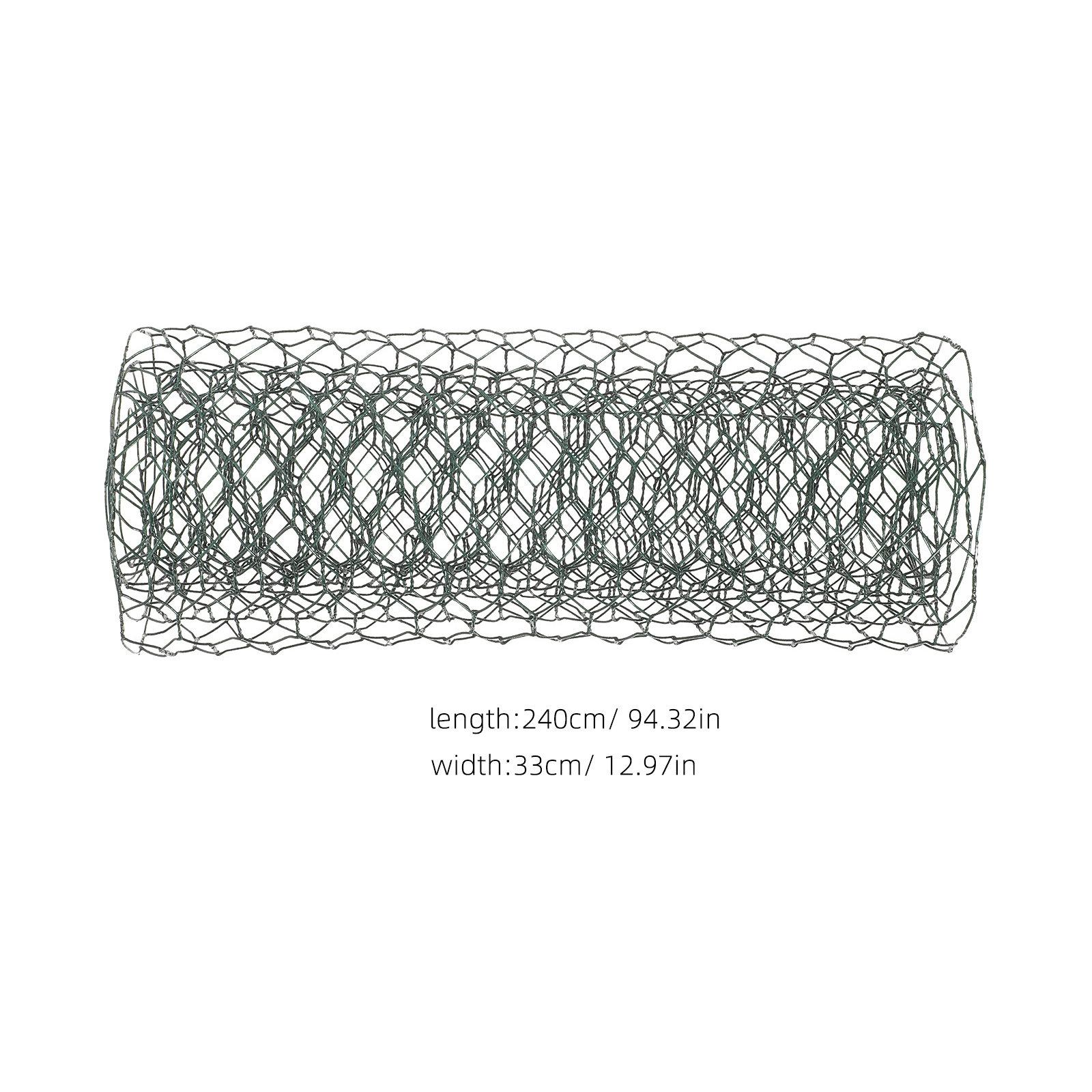 

1 Roll Of Floral Wire Netting 33cm Width 240cm Long Flower Arrangement Mesh Netting Poultry Chicken Wire Netting Garden Crafting