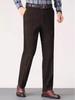 Men's Corduroy Pants: Autumn/Winter Straight-Leg Casual Pants for Middle-Aged Dads and Seniors.