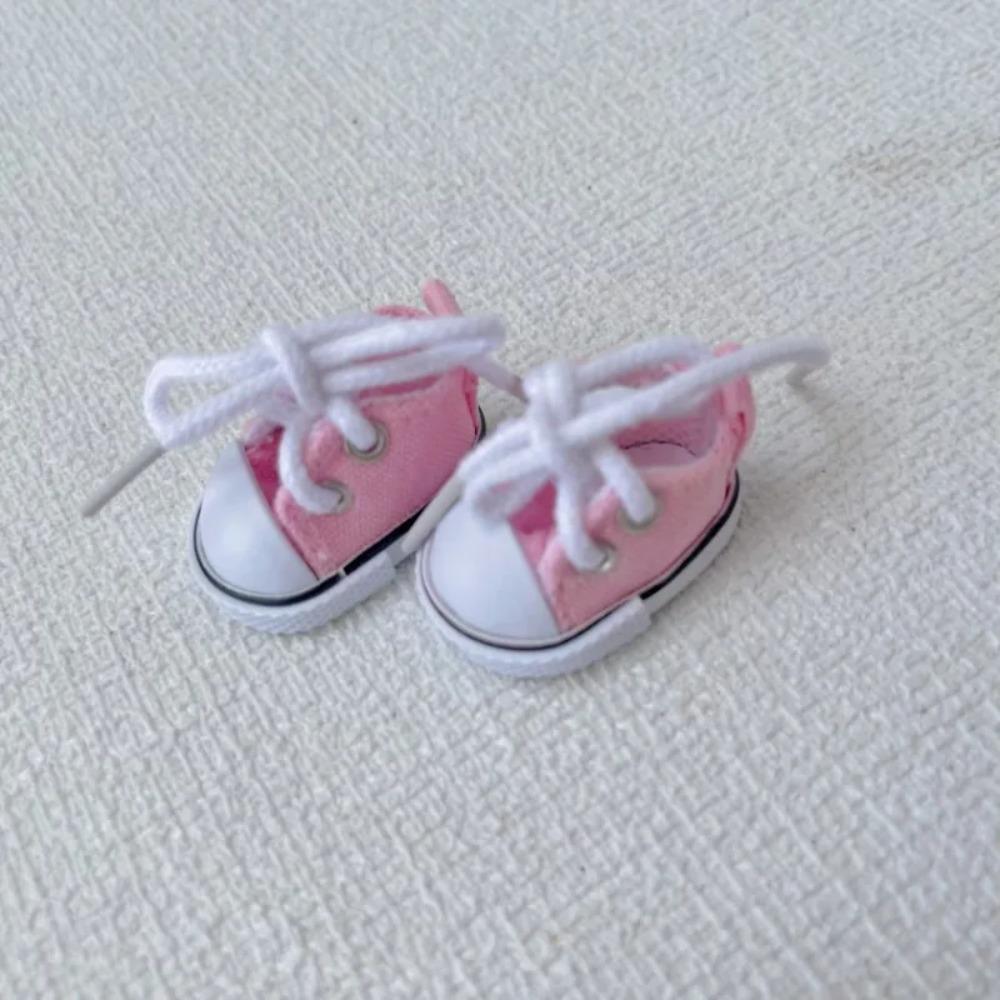 

For 15/17cm Labubu Clothes mini leisure Canvas Shoes Labubu dolls Clothing Sports sneakers DIY dress up replacement Accessories for labubu