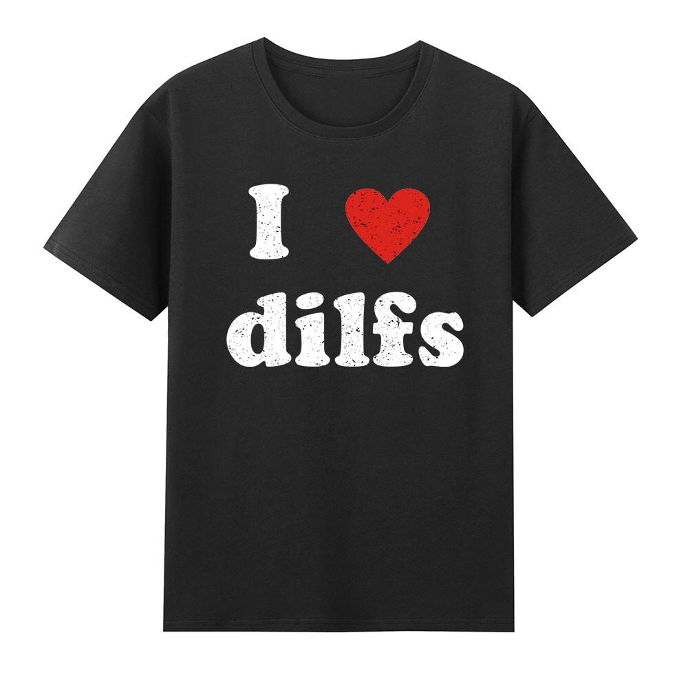 I Love Dilfs Red Heart Tshirt S