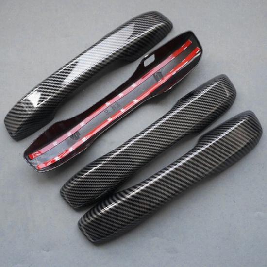 For Honda Civic 11th Gen   ABS Carbon Fiber Style Door Handle Cover Trim