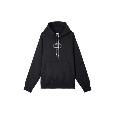 Nike Sweat à capuche Solo Swoosh Confortable Doux Ample Homme sweats à capuche Noir Paon HQ4181-010
