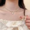 Meier Pearl earrings, bracelet, and necklace: exquisite and elegant niche jewelry set