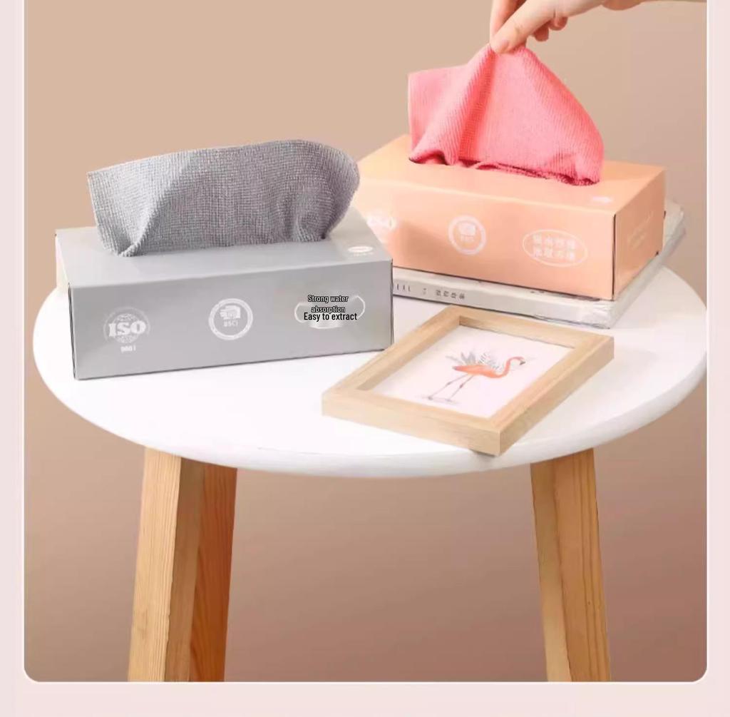 Reusable and Disposable Kitchen Dishcloths - Thick, Washable, Dual-Use Wet & Dry Scouring Pads