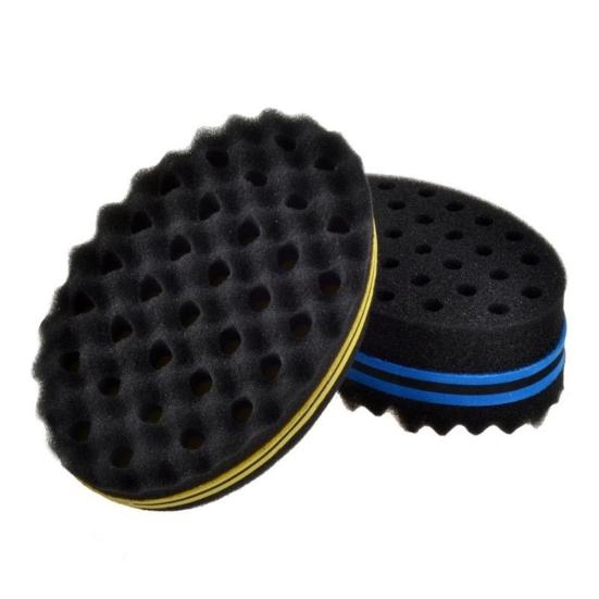 Oval Shape Double Sides Magic Curl Coil Brush Natural Afro Hair Sponge Twist Tool