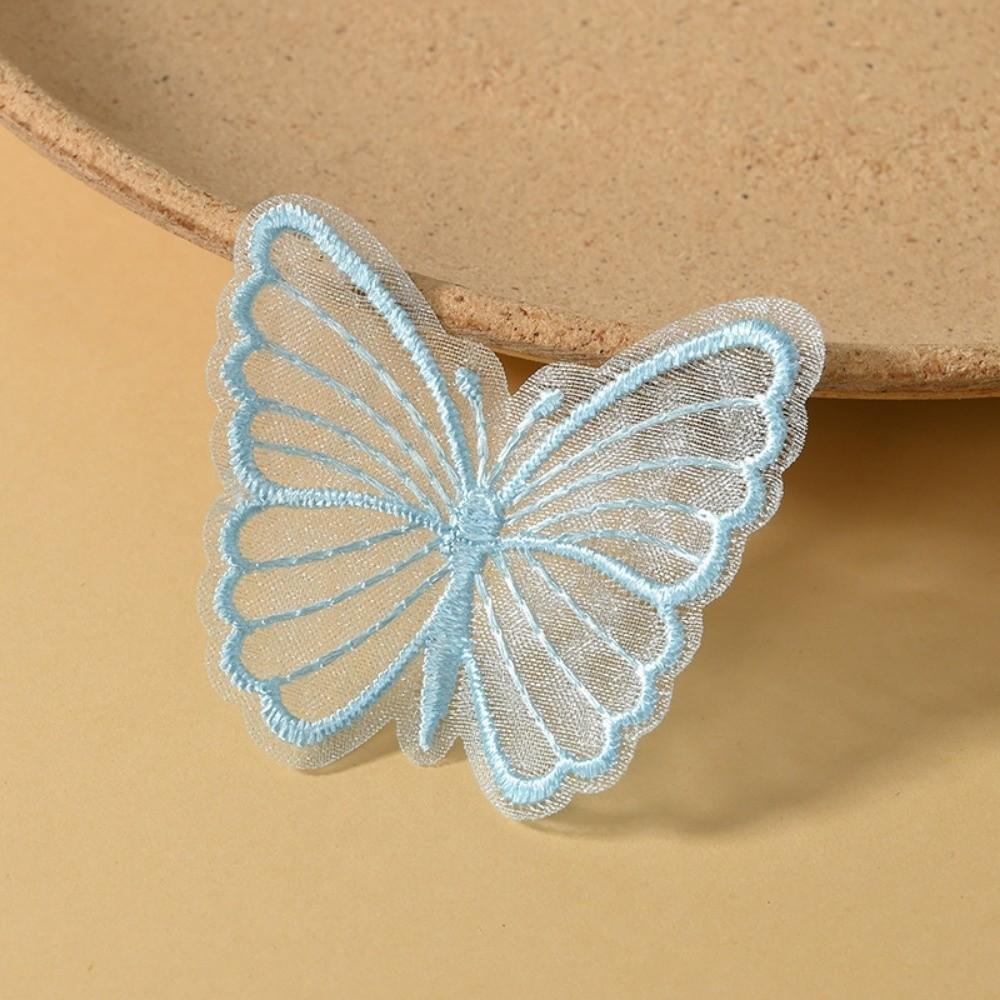 Dreamy Embroidered Mesh Butterfly DIY Handmade Sewing Craft Decoration Lace Patches  for Hat Decor