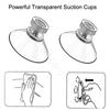 10 Pcs Clear Suction Cups PVC Vacuum Suction Cup Holder Plastic Suction Cups with Screws for Bathroom Kitchens Offices