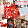 16 Pack Christmas Gift Bags Reusable Christmas Tote Bags, Non-Woven Christmas Bags for Christmas Surprise, Xmas Party Supplies