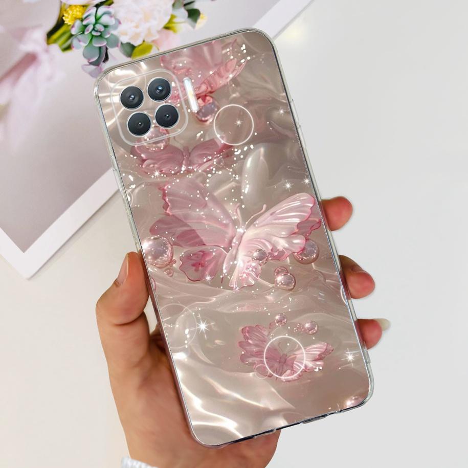 For OPPO Reno 4 Lite Case CPH2125 Phone Case Cute Cartoon Soft Silicone Back Cover For OPPO F17 Pro CPH2119 Coque A93 2020 Funda