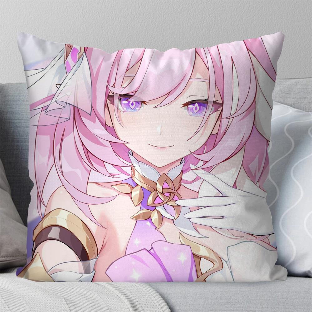 

1 шт. Elysia Animation H-Honkai I-Impact 3 Наволочка Квадратная подушка Спальня Диван Досуг Комфорт Автомобиль Гостиная Украшение для дома 40X40 16x16Inch