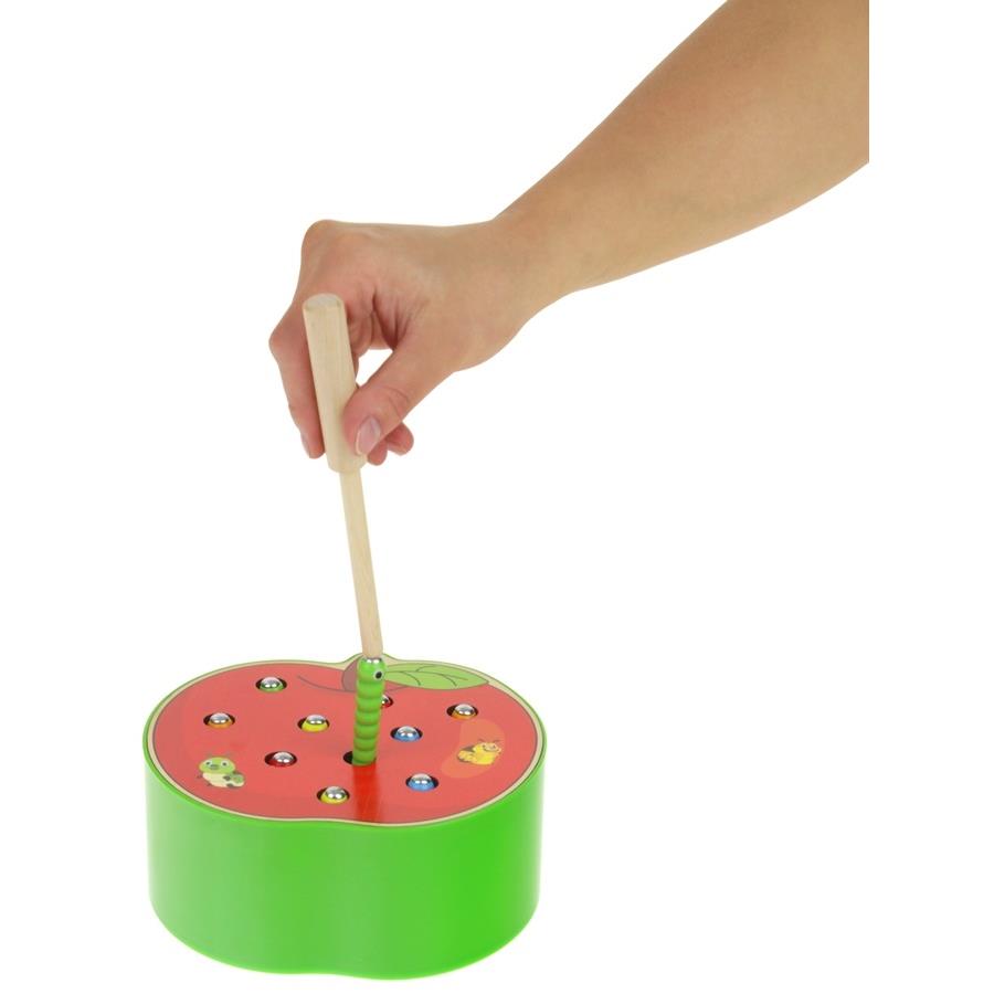 Wooden Game Catch the Bug Fishing - apple