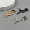 European American Stainless Steel Brooch Men's Versatile Jacket Shirt Cufflinks