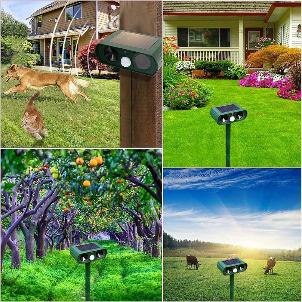 Solar Animal Repeller: Mouse, Snake, Dog, Cat, Bird Outdoor Infrared Strobe