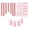 Felt Heart Garland Banner Valentines Day Decoration Wall Decor Romantic for