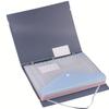 6pcs Expandable Binder Pockets - 11 Holes for 2/3/4 Ring Binders, Side-Opening Plastic Folders with Snap Button