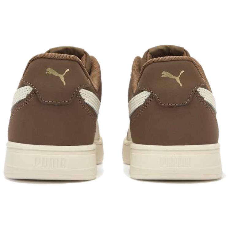 Puma Caven Synthetic Leather Comfortable Fashion Durable Breathable Low-Top Sneakers Unisex Sneakers Brown 406753-03