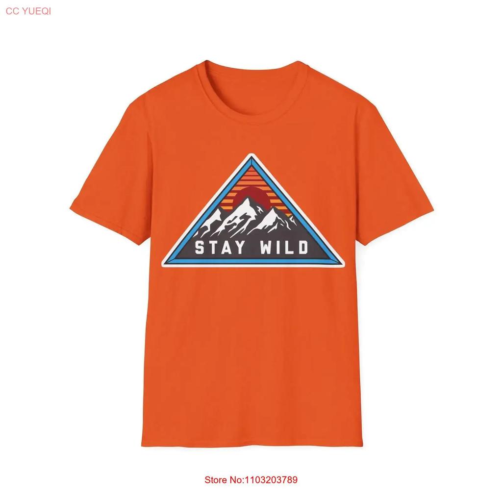 Stay Wild Softstyle T Shirt Vintage Stylish Streetwear Casual Graphic Breathable Unisex Versatile Stretched Soft