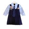 Children's Rabbit Dress - New Spring/Autumn Two-Piece Long-Sleeve with Tie