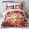 Cartoon Pattern Bedding Quilt Set Quilt Cover Pillowcase Home Decoration Birthday Gift (1 * Duvet Cover + 2 * Pillowcase, Without Core)