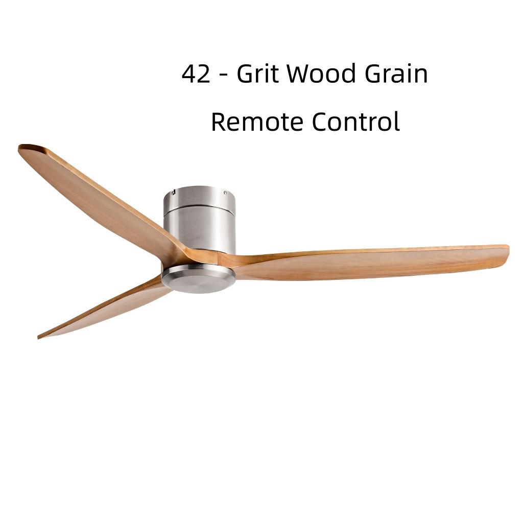 42-60" Modern Whisper-Quiet Villa Hotel Decoration Fan Commercial Ceiling Fan Style Solid Wood Blades Electric Fan