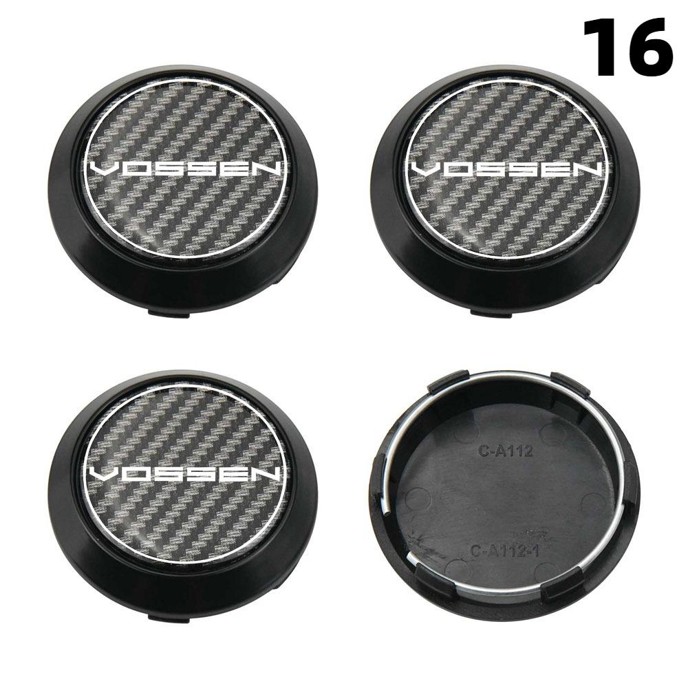 4PCS New 64MM OD / 60MM ID Rim Caps VOSSEN Emblem Wheel Center Cap Wheel Cover Hub caps Sport Car Logo Tire Accessories
