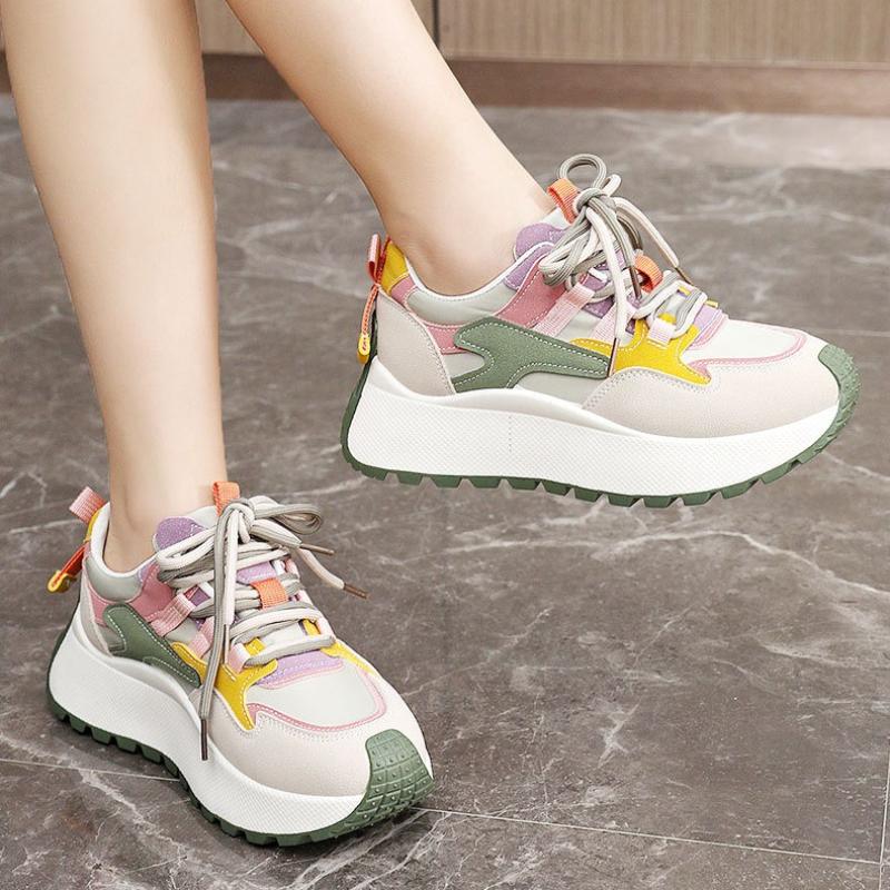 Fashion Fashion Trend Women Shoes Summer New Breathable Color Casual Shoes Loafers Anti-slip Platform Sneakers Ladies Leisure Shoe Mujer