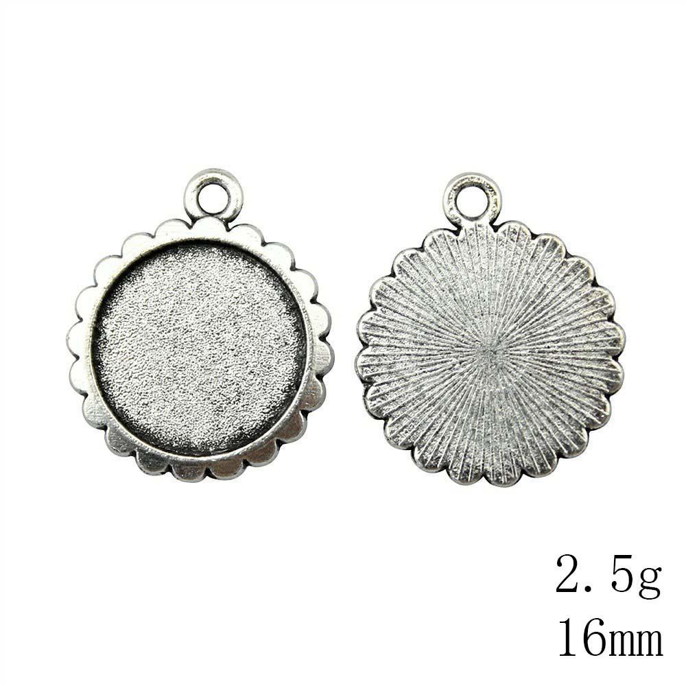 Back To School Jewelry And Accessories Fit Round 16mm Glass Cabochon Base Setting Tray Accessories Parts Items Accessories Accessories