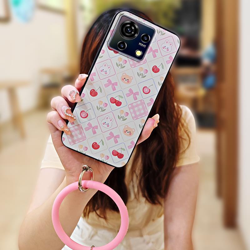 

Смішний однотонний чохол для телефону для ZTE Blade V50 Vita Захисна задня кришка Браслет Водонепроникний Молодіжний М який чохол Кільце Милий ZTE Blade V50 Vita