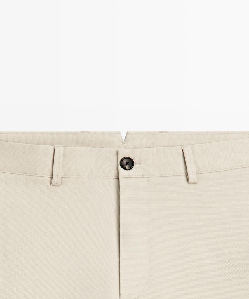 Masimodutti Slim Fit Textured Pants