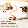 Interactive Dog Toys Rechargeable Pet Interactive Toys Electric Cats Ball Automatic Rolling Fake Tail Ball Dog Cats Toy