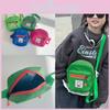 Cute Cartoon Kids Messenger Bag Oxford Material Lightweight School Daily Use