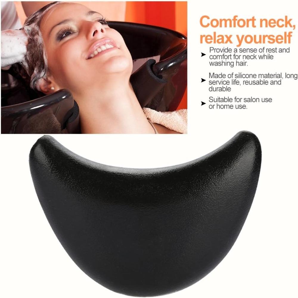 Black Color Shampoo Bowl Neck Rest Hairdressing Neck Support For Professional Use
