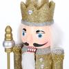 Wooden Nutcracker Soldier Christmas Decoration Classic Handcrafted Desktop Nutcracker Decor Festive Holiday Table Centerpiece
