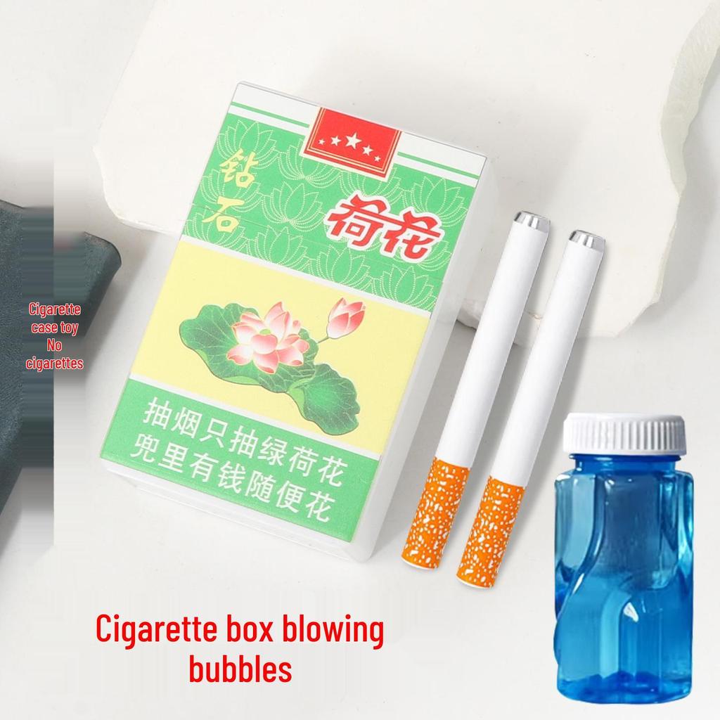 Bubble Blowing Cigarette Case Prank Toy - Adult Stress Relief & Quit Smoking Aid
