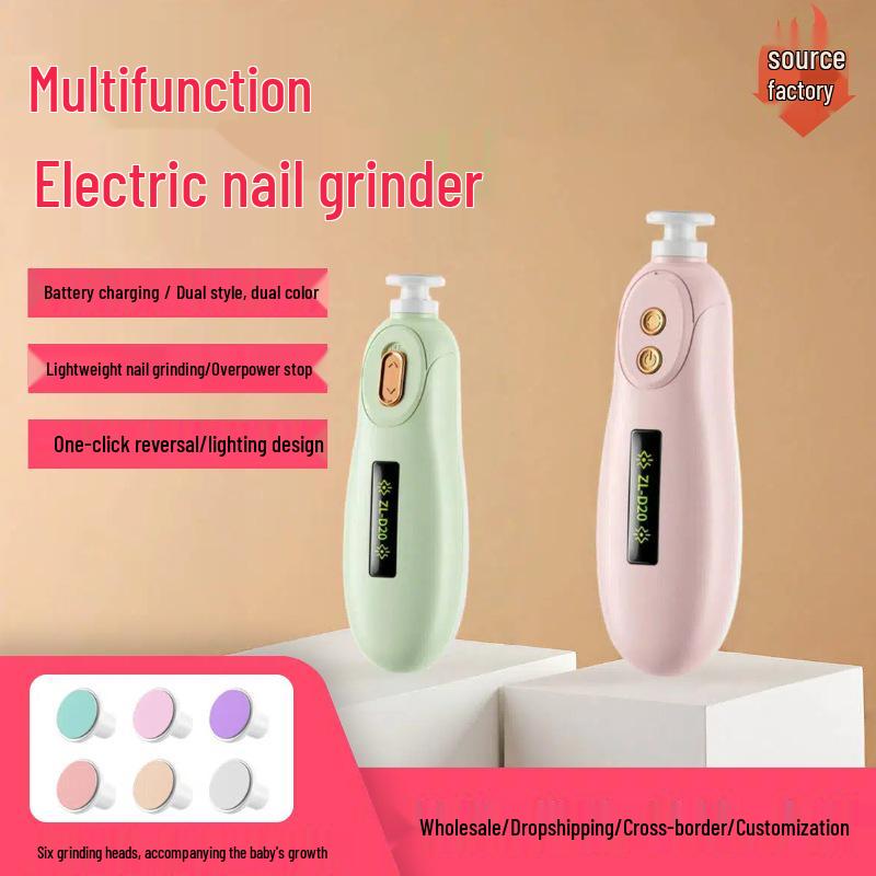 Children's Silent Electric Nail File & Clippers: Baby Nail Care Tool