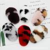 Autumn and Winter Plush Hairpin Wild Candy Net Red Bb Side Clip Korean Real Rex Rabbit Fur Hair Accessories Hairpin