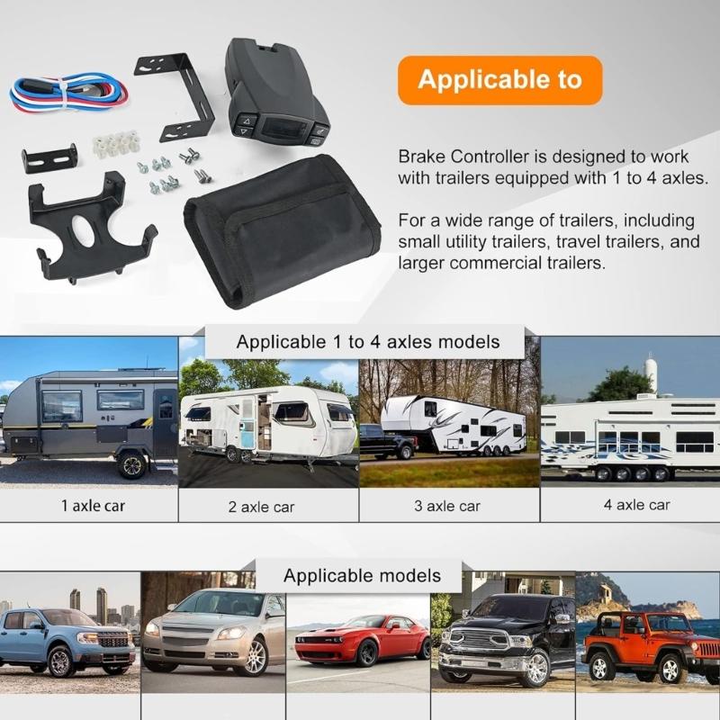 Truck Brake Controller for P3 90195 Electric Proportional Trailer Brake Controller Box Brake Controller Brake Control