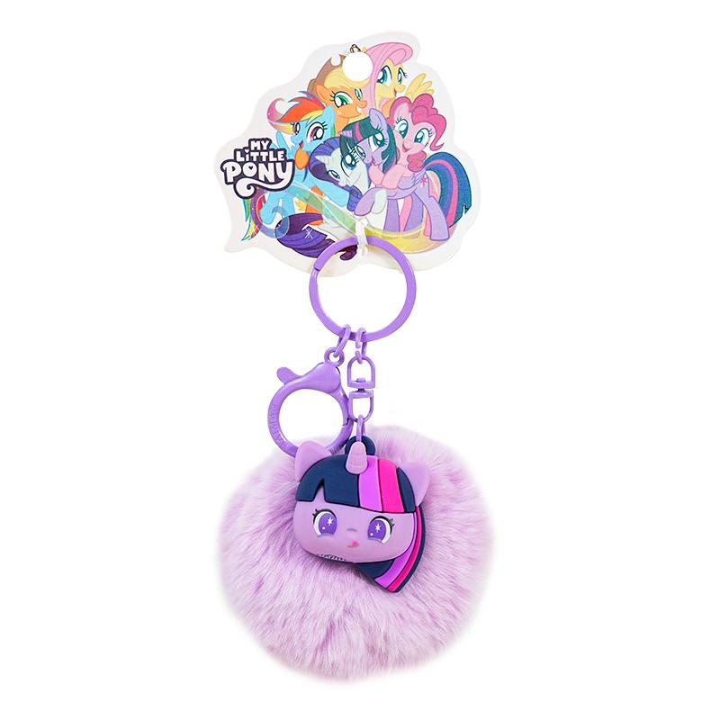 Breloc de pluș My Little Pony: Păpușă drăguță Pinkie Pie & Twilight Sparkle pentru rucsac de damă