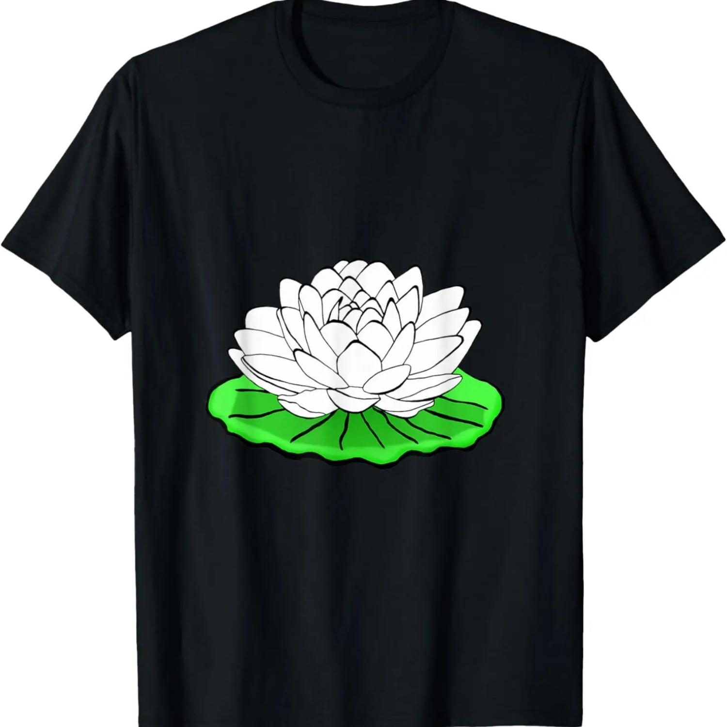 Water Lily Flower Water Lilies Lover - Just Really Like T-Shirt S чёрный