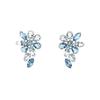 Gema Inlaid Design Crystal Rhodium Plated Earrings Women Earrings Blue 5666016BLURHS