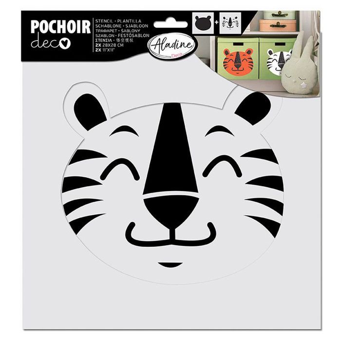 Layering Stencil - Tiger Head