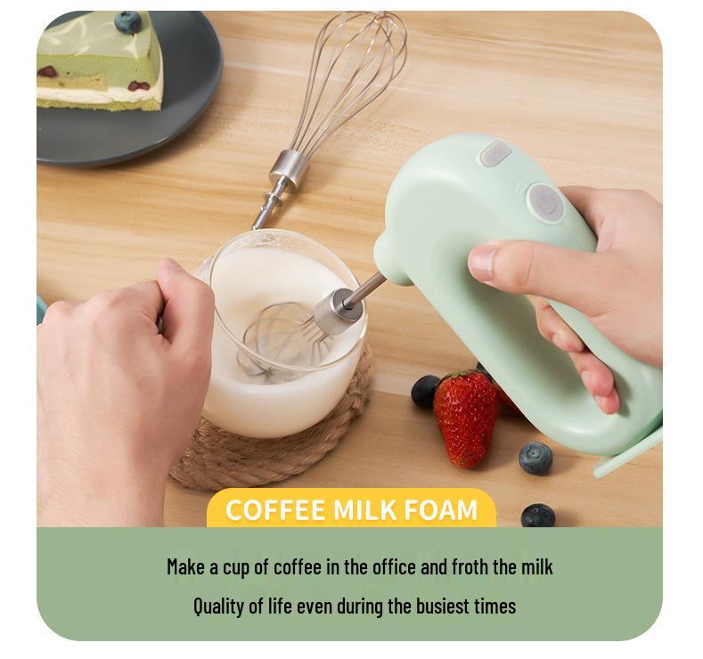 Multi-Functional Electric Egg Beater: Compact Whisk & Mixer for Home Baking