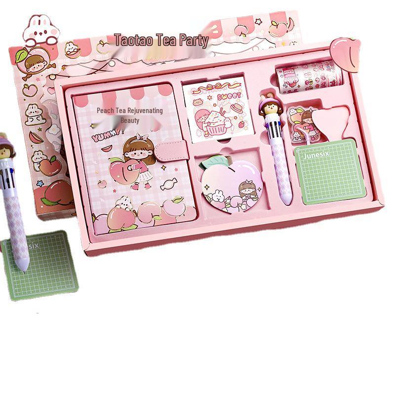 Children's Cute Journal & Planner Set with Stickers: Big Gift Box for Girls