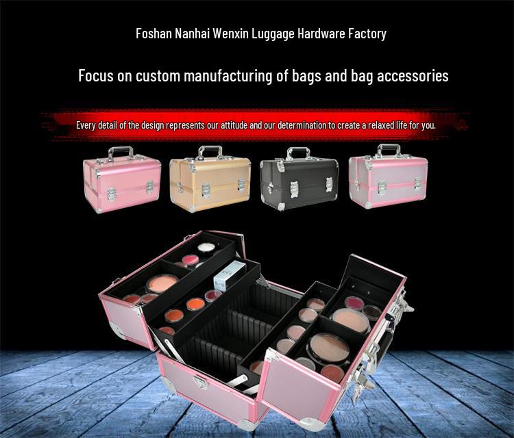 Professional Multi-Layer Aluminum Rolling Makeup & Beauty Tool Case
